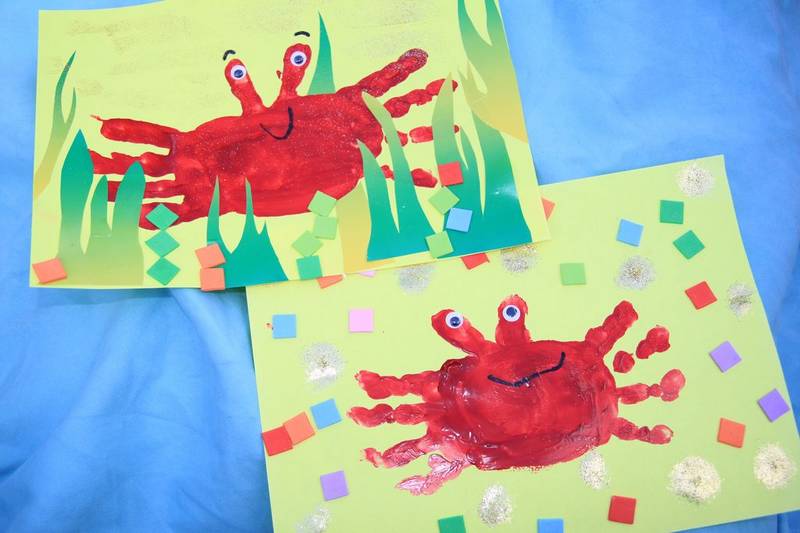 activite-enfant-crabe-collage